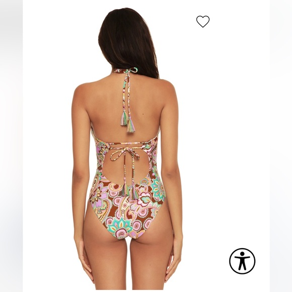 NWT BECCA BY REBECCA VIRTUE
Candice Convertible Halter One Piece Swimsuit - Picture 6 of 11